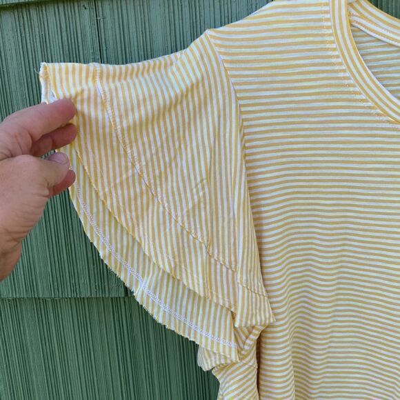 WOMENS Plus Size Flutter Sleeve Knit Top T-Shirt Blouses 2-Pack Size XXL - Picture 4 of 14